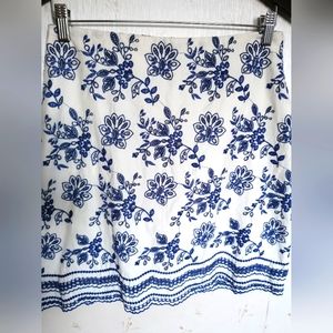 Loft eyelet 100%cotton skirt size 0